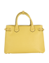 Banner Tote Bag, &pound;375, Handbags, Yellow, Leather, Back view